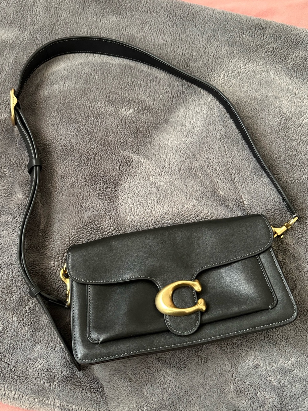Coach Tabby Shoulder Bag 26 in Black with Gold Hardware - Picture 6 of 10